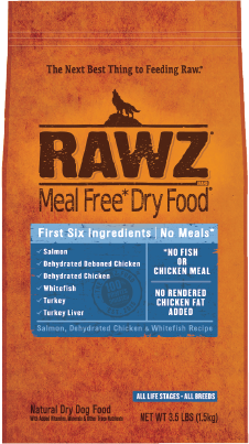 RAWZ DOG Salmon, Dehydrated Chicken & Whitefish Recipe